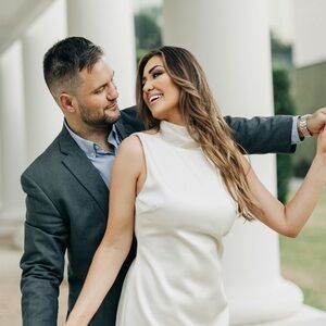 White Sleeveless Ribbon Collared Dress